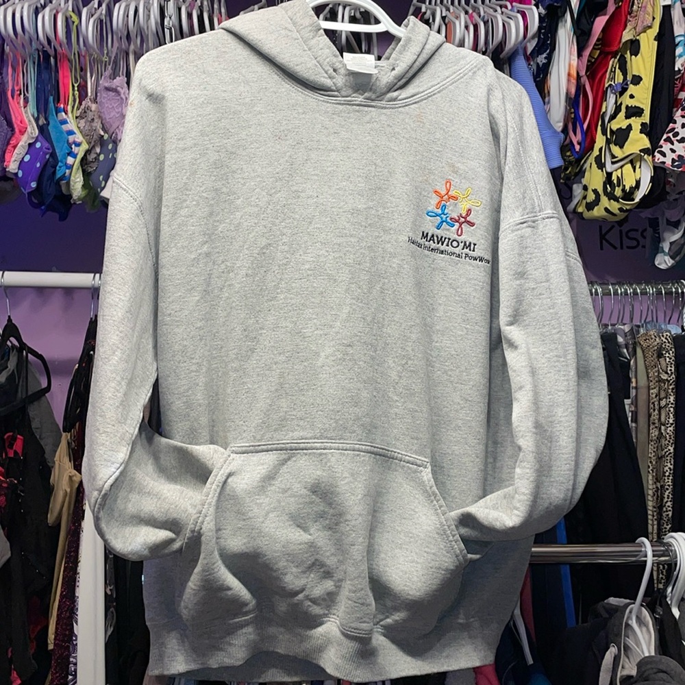 Halifax international Pow Wow hoodie grey as is see photos MAWIO Mi